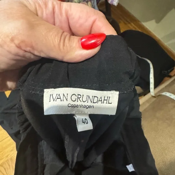Ivan Grundahl Copenhagen wide leg pants Sz 40 USA Sz Xl - Picture 11 of 11